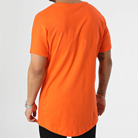 Urban Classics - Lote de 2 Camisetas Oversize PP1561 Blanco Naranja