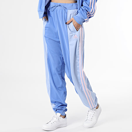 Adidas Sportswear - Ensemble De Survetement Femme A Bandes IC0399 Bleu Rose