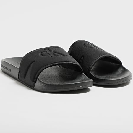 Calvin Klein - Claquettes Slide High Low Frequency 0661 Black