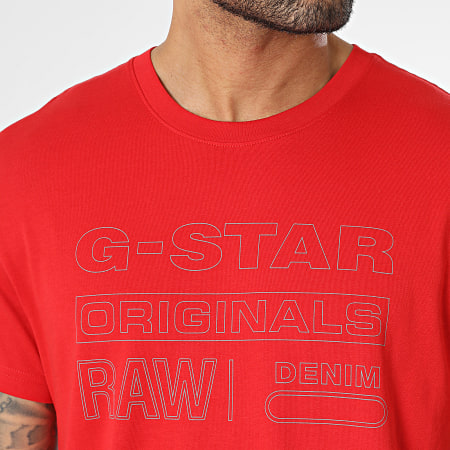 G-Star - Camiseta Originals Roja