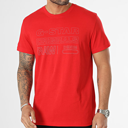 G-Star - Tee Shirt Originals Rouge