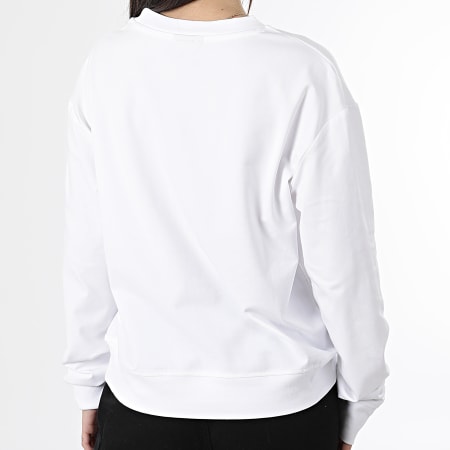 HUGO - Felpa donna Shuffle Crewneck 50490577 Bianco