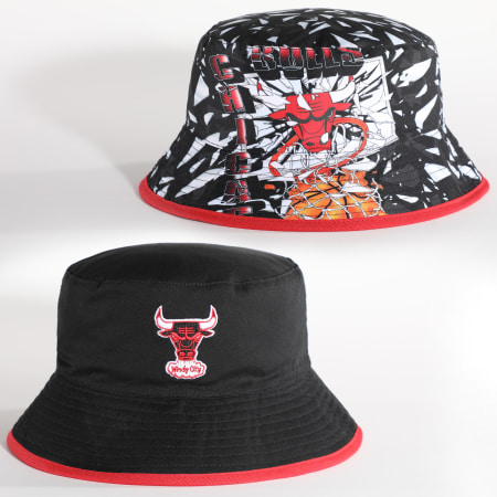 Bonnet à pompon New Era Chicago Bulls rouge chiné - EKIROK