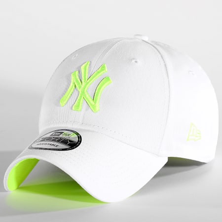 New Era - 9Forty Neon Gorra New York Yankees Blanco Amarillo Fluo