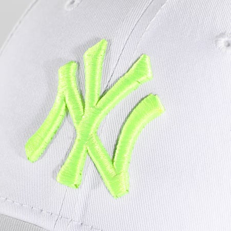 New Era - Casquette 9Forty Neon New York Yankees Blanc Jaune Fluo