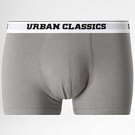 Urban Classics - Lot De 5 Boxer TB4417 Noir Blanc Gris