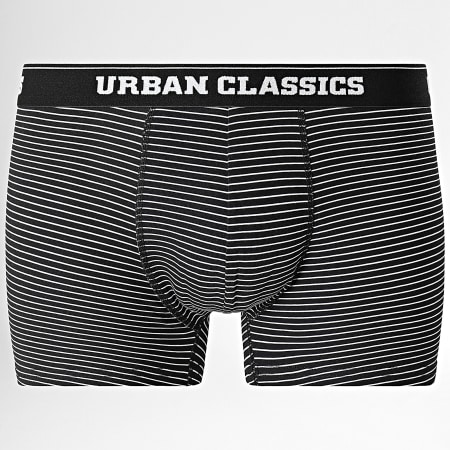 Urban Classics - Set di 5 boxer neri bianchi grigi TB4417