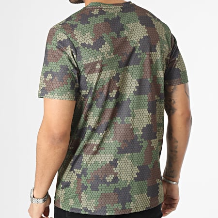 Wrung - Tee Shirt Pixel Vert Kaki Camouflage