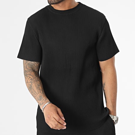 Frilivin - Conjunto de camiseta y pantalón negros