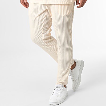 Frilivin - Set di pantaloni e maglietta beige salmone