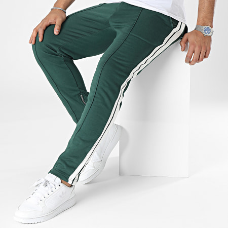 Frilivin - Pantalón de chándal con banda verde