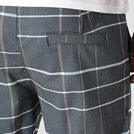Short Chino Femme Gap Taille 6 - Gris à Carreaux - Mélange Laine - Occasion TB