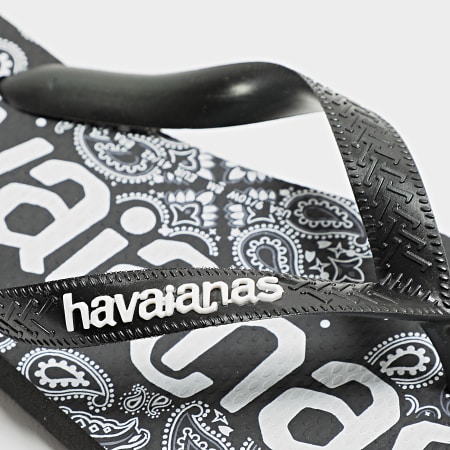 Havaianas - Tongs Top Logo Mania Bandana Noir
