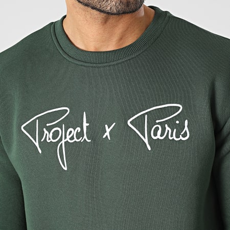 Project X Paris - Sudadera cuello redondo 1920009 Verde oscuro
