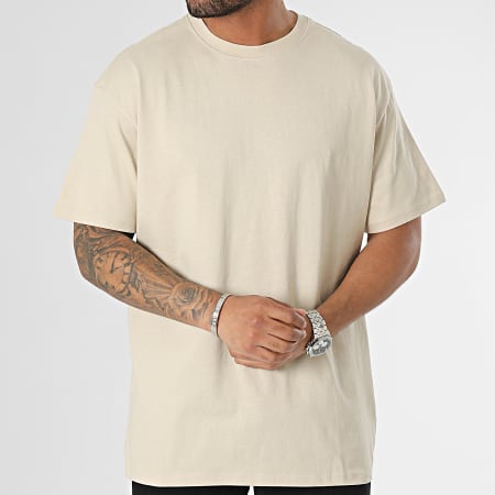 Urban Classics - Camiseta oversize grande TB1778 Beige claro