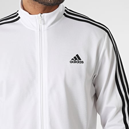 Adidas Sportswear - Ensemble De Survetement A Bandes 3 Stripes H46102 H46105 Blanc Noir
