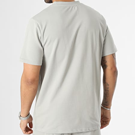 Black Industry - Set di maglietta e pantaloncini da jogging grigi