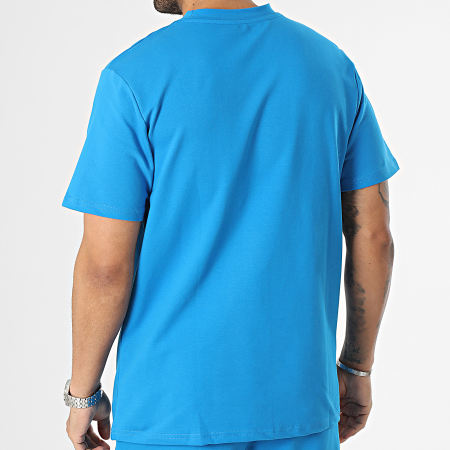 Black Industry - Ensemble Tee Shirt Et Short Jogging Bleu