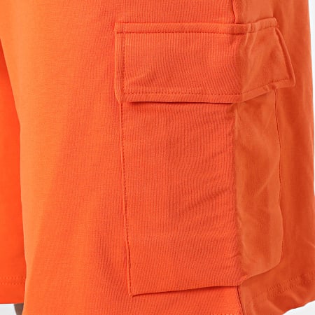 Black Industry - Ensemble Tee Shirt Et Short Jogging Orange