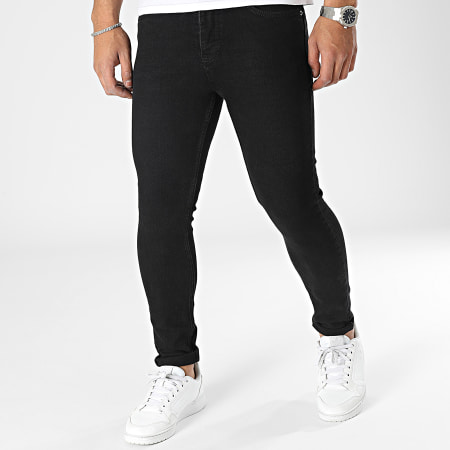 Black Industry - Zwarte skinny jeans