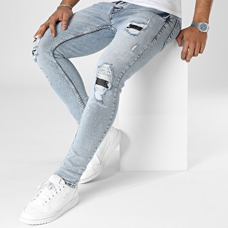 Black Industry - Jeans skinny in denim blu