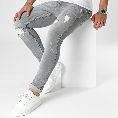 Black Industry - Grijze skinny jeans