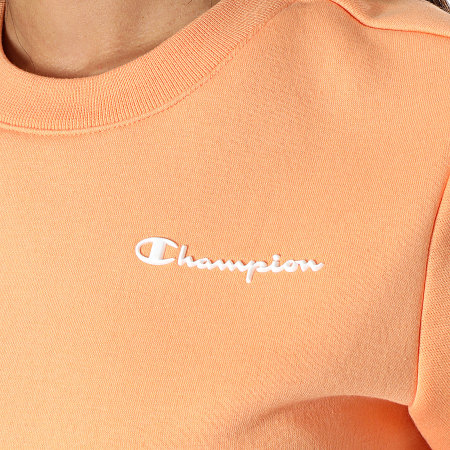 Champion - Sudadera de cuello redondo para mujer 116460 Naranja