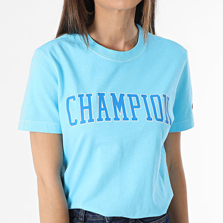 Champion - Tee Shirt Femme 116084 Bleu Clair