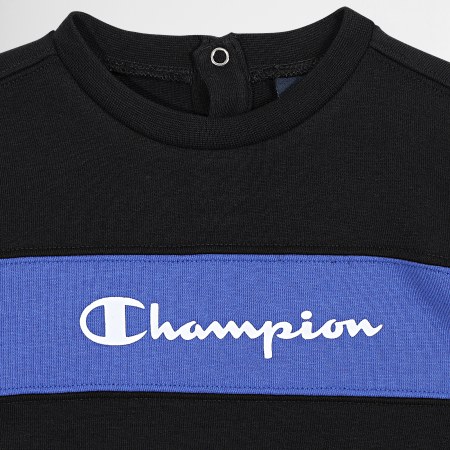 Champion - Chándal niño 306300 Negro Azul real
