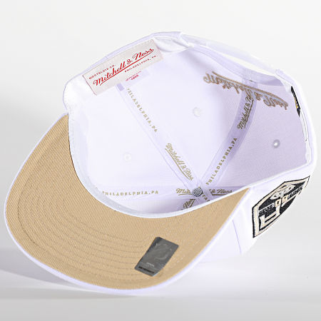 Mitchell and Ness - Casquette Snapback Winter White Los Angeles Kings Blanc Argenté