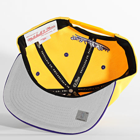 Mitchell and Ness - Cappellino Snapback Los Angeles Lakers Giallo Viola