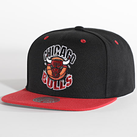 Mitchell and Ness - Breakthrough Chicago Bulls Snapback Cap Negro Rojo