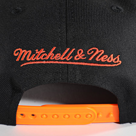 Mitchell and Ness - Cappellino Snapback Anaheim Ducks bicolore nero arancione