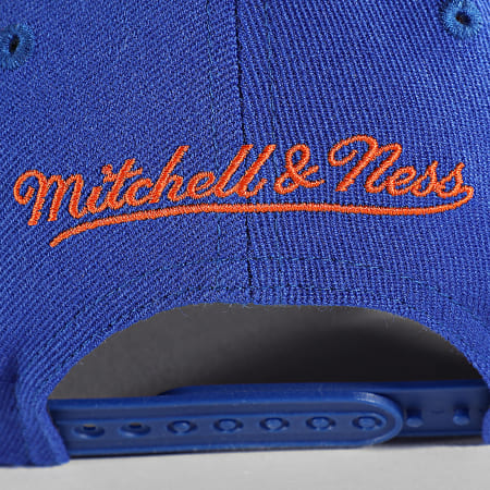 Mitchell and Ness - Cappello Snapback 2 Tone Stretch New York Knicks Blue King Orange