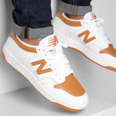 New Balance - Sneakers 480 BB480LMO Bianco Arancione