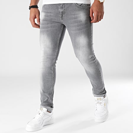 LBO - Set di 2 jeans slim 1872 2079 nero grigio