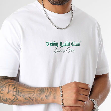 Teddy Yacht Club - Tee Shirt Oversize Large Maison De Couture Green Emerald Blanc