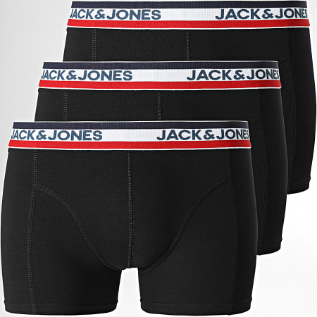 Jack And Jones - Set De 3 Cintas Boxer Negro
