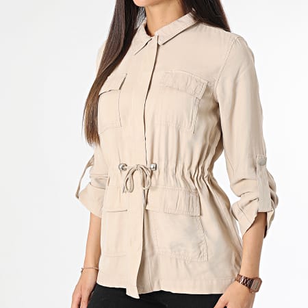 Only - Giacca Aris Life Cargo Beige Donna