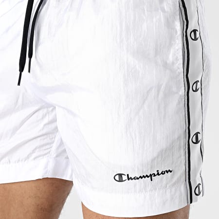Champion - Pantaloncini da bagno a fascia 218725 Bianco