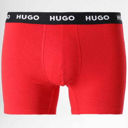 HUGO - Lot De 3 Boxers 50492348 Noir Blanc Rouge - LaBoutiqueOfficielle.com