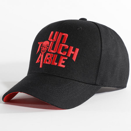 Untouchable - Cappello con logo nero rosso