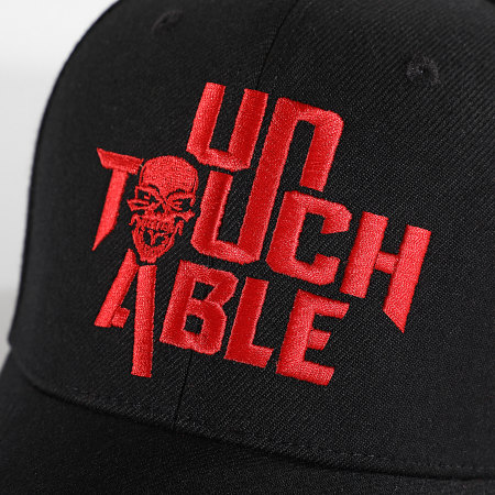 Untouchable - Logo Cap Negro Rojo