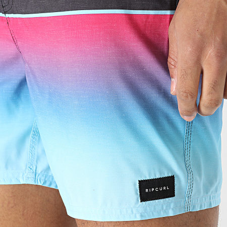 Short De Bain RIP CURL Homme - Bleu à Rayures Multicolores - Taille M - Occasion Bon état