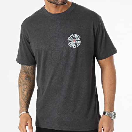 Rip Curl - Tee Shirt Psyche Circles 06BMTE Gris Anthracite Chiné