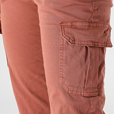 Urban Classics - Pantalones cargo de mujer TB3048 Rojo ladrillo