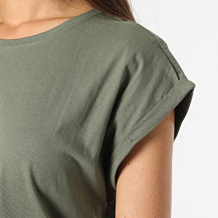 Urban Classics - Camiseta sin mangas de mujer TB771 Verde caqui