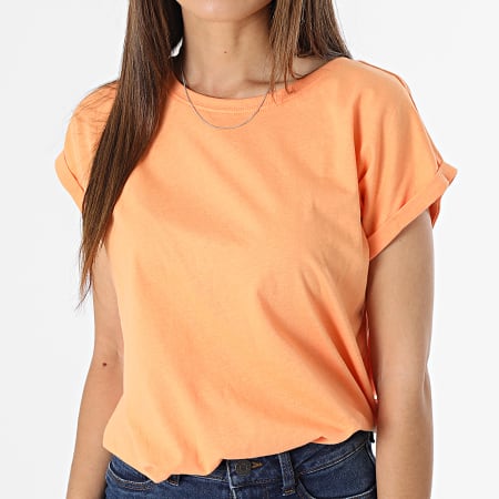 Urban Classics - Camiseta sin mangas de mujer TB771 Naranja