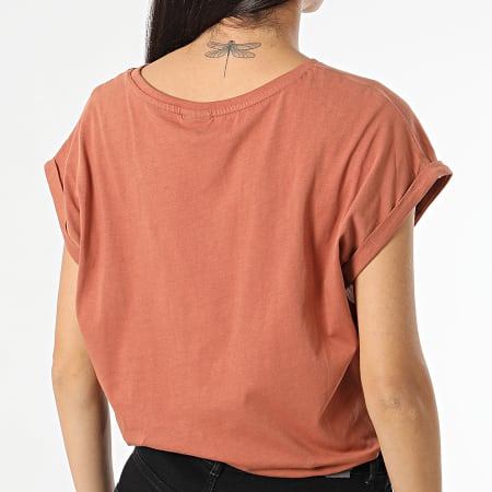 Urban Classics - Maglietta senza maniche da donna TB771 Rosso mattone