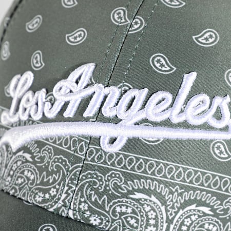 Casquette Baseball Los Angeles Verte - Imprimé Bandana, Taille Unique - Neuf